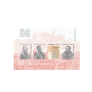 2008 Fi. Blok 211** - 450 lat poczty polskiej