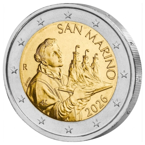2 Euro 2026 San Marino - Św. Maryn moneta kolekcjonerska