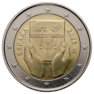 2 Euro 2026 Hiszpania - Art moneta kolekcjonerska
