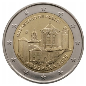 2 Euro 2026 Hiszpania - Klasztor Poblet moneta kolekcjonerska