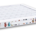 Pudełko na figurki kolekcjonerskie na 60 figurek z jajek niespodzianek