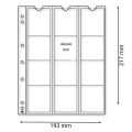 Numis 44 - karty na monety do 44 mm - Leuchtturm - 5 sztuk x 12 monet