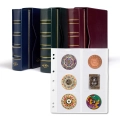 Numis 55 - karty na monety do 55 mm - Leuchtturm - 5 sztuk x 6 monet