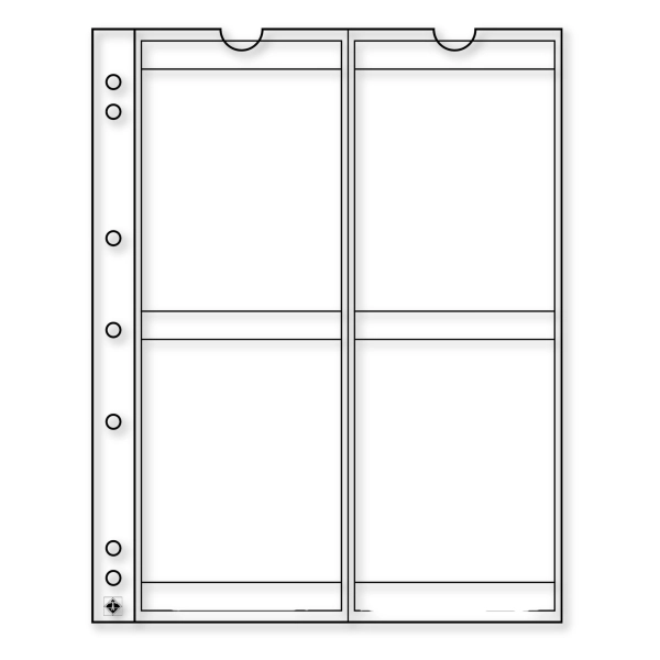Numis 66 - karty na monety do 66 mm - Leuchtturm - 5 sztuk x 4 monety