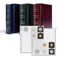 Numis - karty na monety w holderach 50x50 mm - Leuchtturm - 5 sztuk x 12 monet 