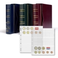 Numis - karty na zestaw monet Euro od 1 centa do  2 euro - Leuchtturm - 5 szt x 24 monety