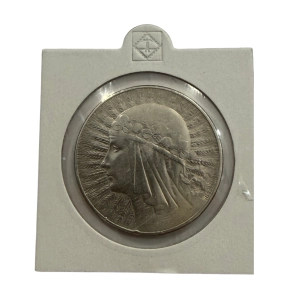 10 zł 1932 Głowa Kobiety Stan II/III+ B bez znaku (OB019)