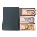 Klaser na 60 banknotów Large - zielony z przekładkami