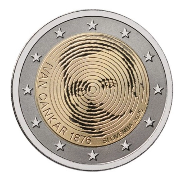 2 euro 2026 Estonia - Ivan Cankar