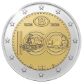 2 Euro 2026 Belgia coincard 100 lat kolei NMBS wersja FRANCUSKA