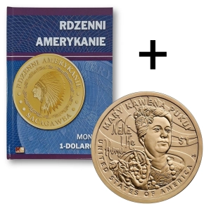 Album na monety 1 dolarowe - Rdzenni Amerykanie 2000-2035 + moneta Mary Kawena 2025