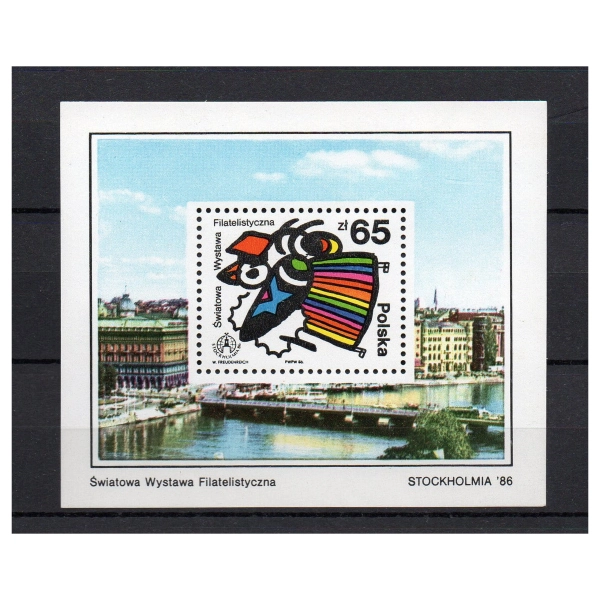  1986 Fi. Blok 130** - Światowa Wystawa Filatelistyczna Stockholmia 86