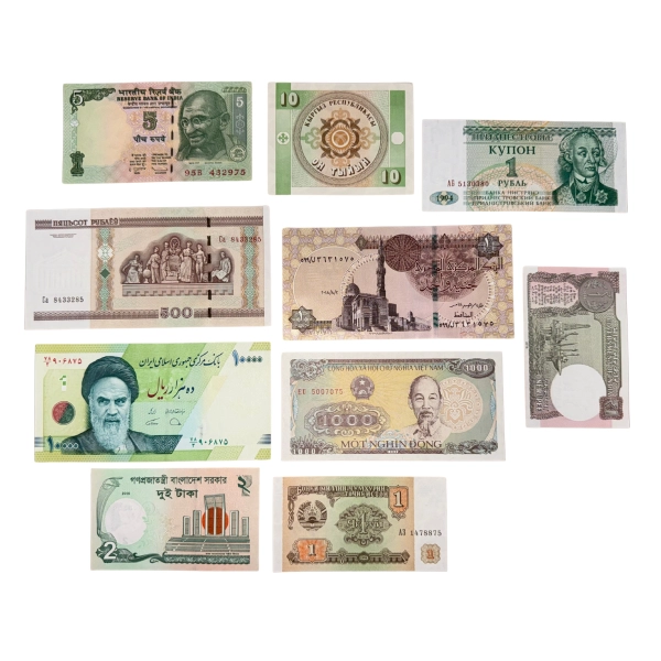 Zestaw banknotów z różnych krajów - 10 szt. [69]