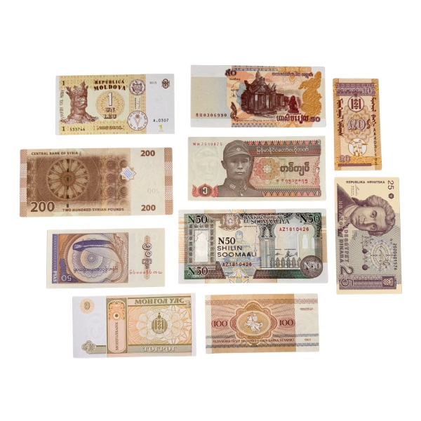 Zestaw banknotów z różnych krajów - 10 szt. [67]
