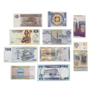 Zestaw banknotów z różnych krajów - 10 szt. [65]