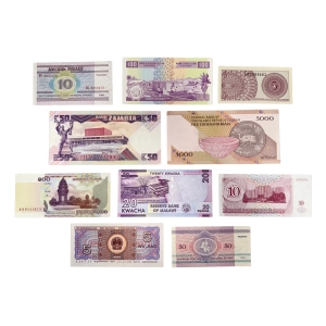 Zestaw banknotów z różnych krajów - 10 szt. [63]