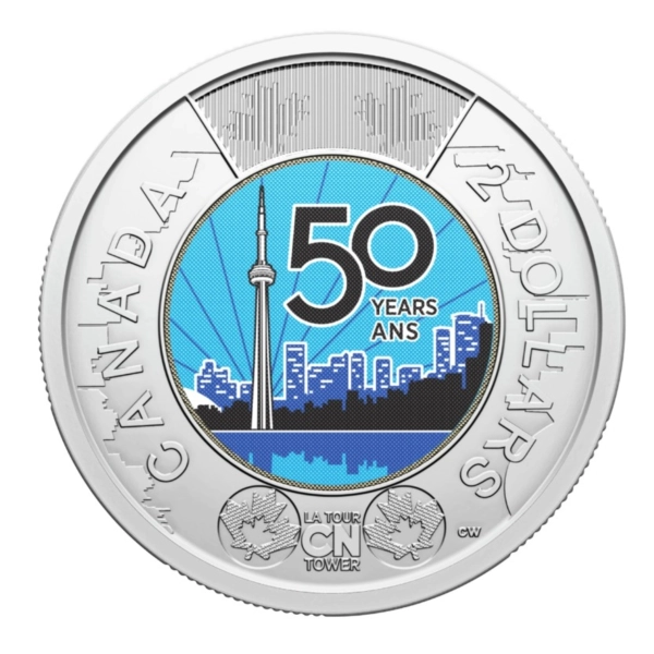 Kanada 2 dolary 2026 Wieża CN moneta kolekcjonerska Kolor