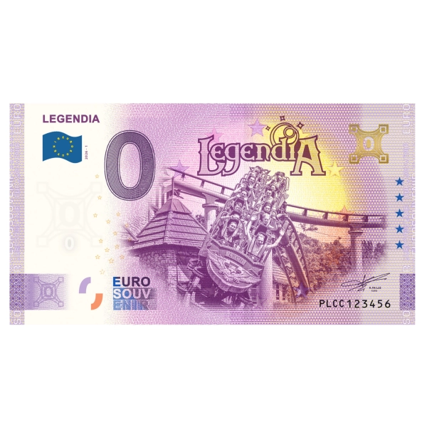 2026 banknot 0 euro - Legendia Gold