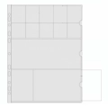 Strona do klasera A4 modułowa na 2 banknoty i 10 monet - 1 sztuka