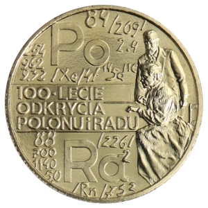 2 zł NG 1998 - 100 Lat odkrycia Polonu i Radu