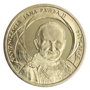 2 zł NG 2014- Kanonizacja Jana Pawła II w Blistrze