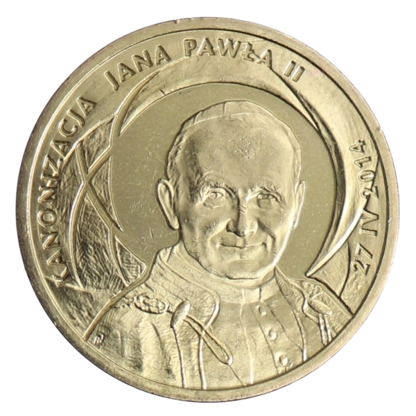 2 zł NG 2014- Kanonizacja Jana Pawła II w Blistrze