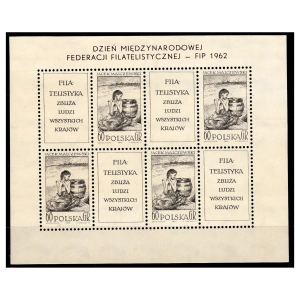 1962 Fi. blok 34 **  Dzień Międzynarodowej Federacji Filatelistycznej FIP 1962