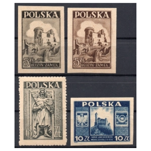 1946 Fi. 408 ab - 410 ** Zabytki architektury - seria znaczków