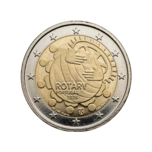 Moneta 2 euro – Portugalia 2026 (100-lecie Rotary w Portugalii)