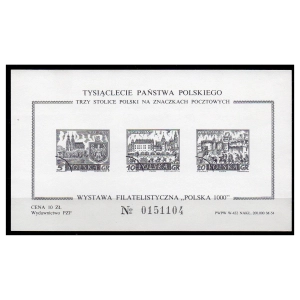1966 Tysiąclecie Państwa Polski ** naklejka PZF
