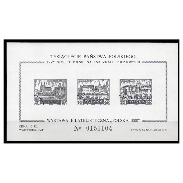 1966 Tysiąclecie Państwa Polski ** naklejka PZF