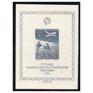 1954 Fi. blok 13 ND ** III Zjazd PZF nowodruk