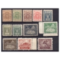 1919 Fi. 85 - 96 B ** Wydanie markowe ząbkowane - seria znaczków