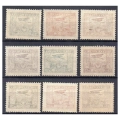 1925 Fi. 216 - 224 ** Wydanie lotnicze - seria znaczków