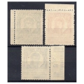 1927 Fi. 230 - 232 ** Kongres Medycyny Wojskowej - seria znaczków