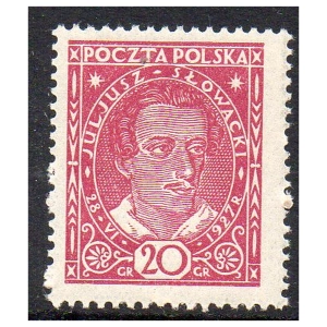 1927 Fi: 233 ** J. Słowacki - znaczek pocztowy