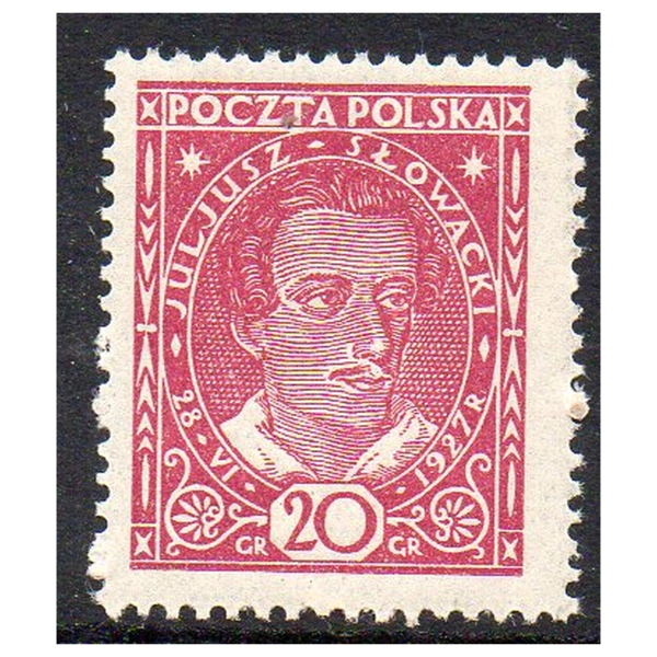 1927 Fi: 233 ** J. Słowacki - znaczek pocztowy