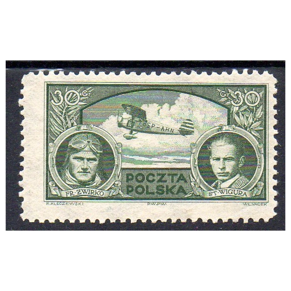 1933 Fi. 259 ** Zwycięzcy Challenge-u - znaczek pocztowy