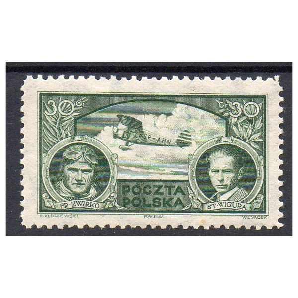 1933 Fi. 259 ** Zwycięzcy Challenge-u - znaczek pocztowy