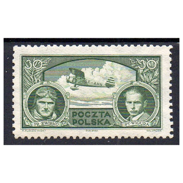 1933 Fi. 259 ** Zwycięzcy Challenge-u - znaczek pocztowy