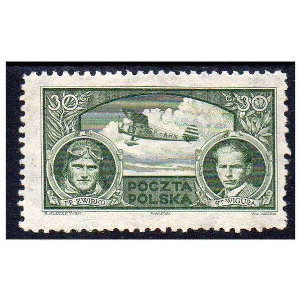 1933 Fi. 259 ** Zwycięzcy Challenge-u - znaczek pocztowy