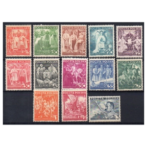 1938 Fi. 310 - 322 ** Seria historyczna - seria znaczków