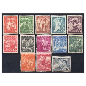 1938 Fi. 310 - 322 ** Seria historyczna - seria znaczków