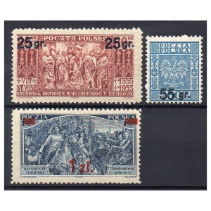 1934 Fi. 270 II - 272 I ** Wydanie przedrukowe - seria znaczków