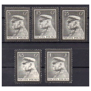 1935 Fi. 273 - 277 ** Wydanie żałobne - znaczki pocztowe