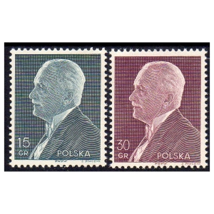 1938 Fi. 303-304 ** Ignacy Mościcki - znaczek pocztowy