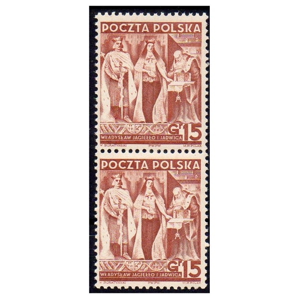 1938 Fi. 334 ** Bez mieczy znaczki w parce