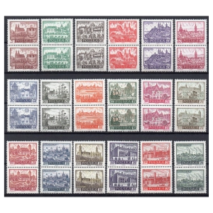 1960 Fi. 1044 - 1061 ** Historyczne miasta parki znaczki pocztowe