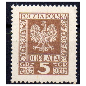 1938 Fi. D80 ** Znaczki dopłaty Godło państwa