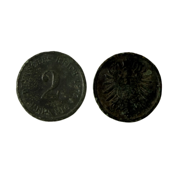 Niemcy 2 fenig 1876 F